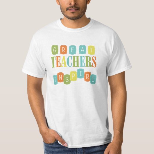 T-shirt Les grands enseignants inspirent (Devant)