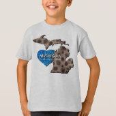 T-shirt Les Grands Lacs | pas de sel, pas de requins, pas  (Devant)