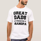 T-shirt Les grands papas sont promus à grand-père (Devant)