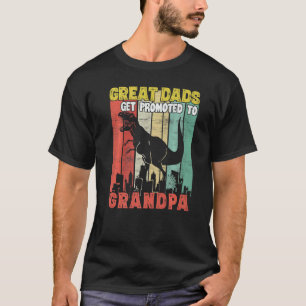 T-shirt Les Grands Pères Sont Promus Au Vintag Grandpa Din
