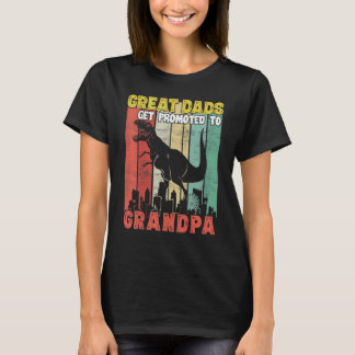 T-shirt Les Grands Pères Sont Promus Au Vintag Grandpa Din