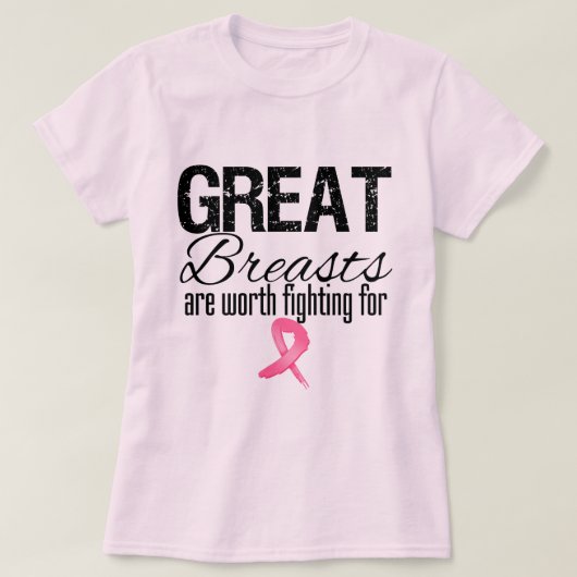 T-shirt Les GRANDS SEINS valent de lutter pour (Design devant)