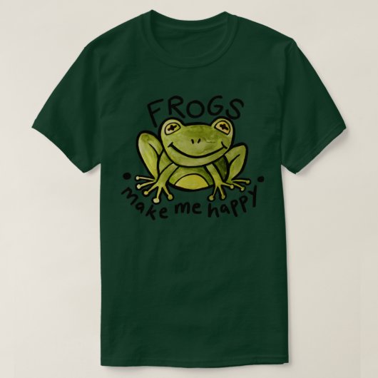 T-shirt Les grenouilles me rendent heureux (Design devant)