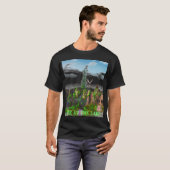 T-shirt Les grenouilles "vivent au lac " (Devant entier)