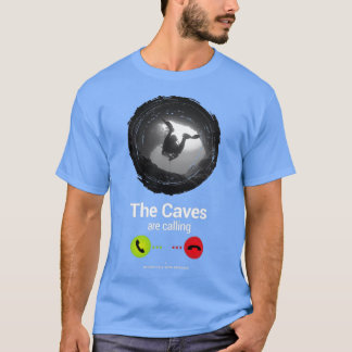 T-shirt Les grottes appellent la plongée sous-marine Div