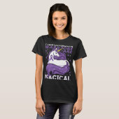 T-shirt Les Guerriers Fibromyalgia Sont Magiques Unicorne  (Devant entier)