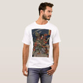 T-shirt Les guerriers samouraïs Tadanori et Noritsune (Devant entier)
