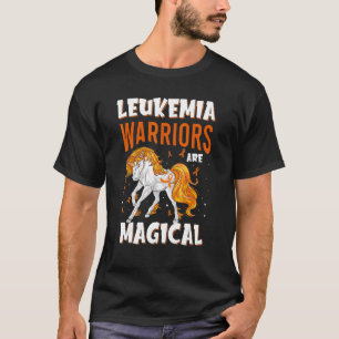 T-shirt Les guerriers sont magiques Orange Ribbon Unicorn 