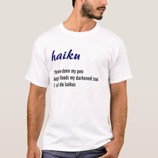 T-shirt Les Haikus sont durs (Devant)