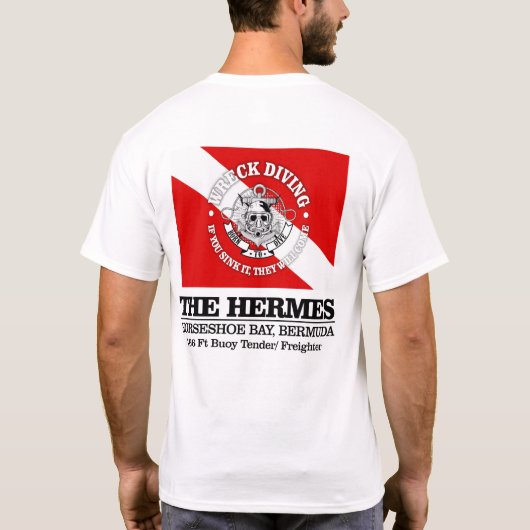T-shirt Les Hermes (plongée en épave) (Dos)