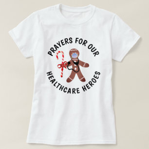 T-shirt Les héros de la santé de Noël Masque visage pai