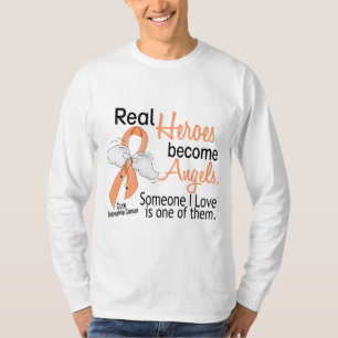 T-shirt Les héros deviennent cancer du corps utérin