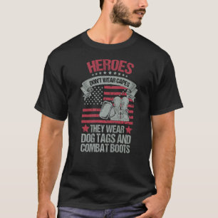 T-shirt Les héros ne portent pas de capes ils portent des
