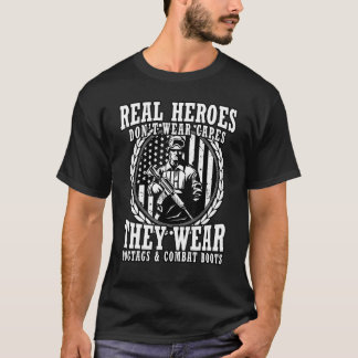 T-shirt Les héros ne portent pas de caps, ils portent un c