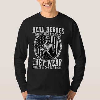 T-shirt Les héros ne portent pas de caps, ils portent un c