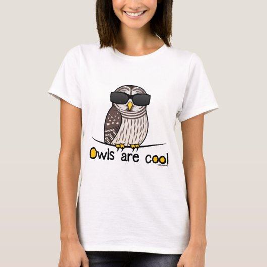 T-shirt Les hiboux sont cool ! (Devant)