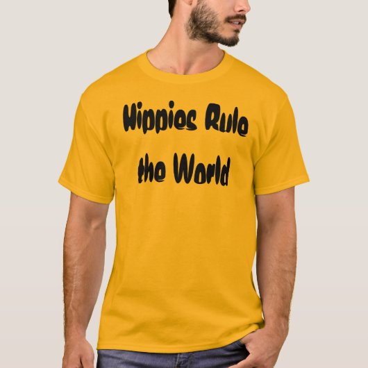 T-shirt Les hippies ordonnent le monde (Devant)