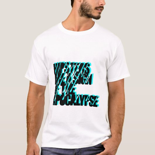 T-shirt les hippies sont un signe de l'apocalypse (Devant)