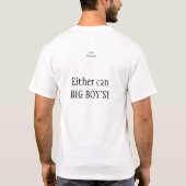 T-shirt Les hommes blancs ne peuvent pas sauter ! (Dos)