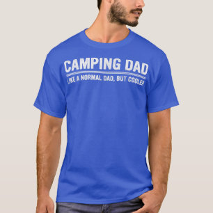 T-shirt Les Hommes Camping Papa Comme Un Papa Normal Mais