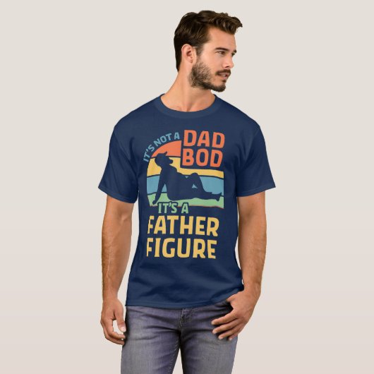 T-shirt Les hommes, ce n'est pas un papa, c'est un père. (Devant entier)