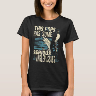 T-shirt Les Hommes Ce Pops A Des Problèmes De Pêcheur Pêch