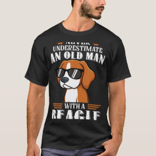 T-shirt Les Hommes Chien Teg Et Citer Ne Sous-Estiment Jam