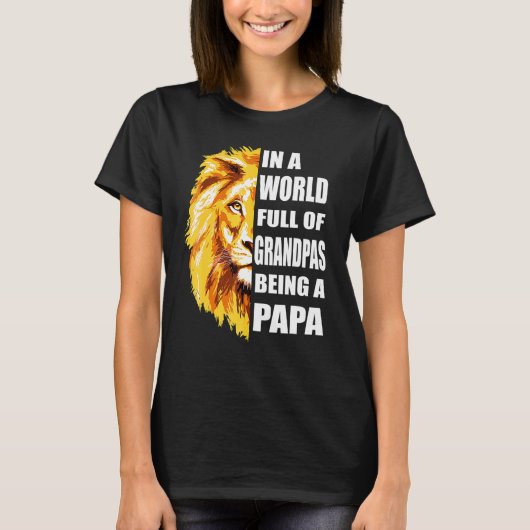 T-shirt Les Hommes Dans Un Monde Plein De Grandpas Soyez U (Devant)
