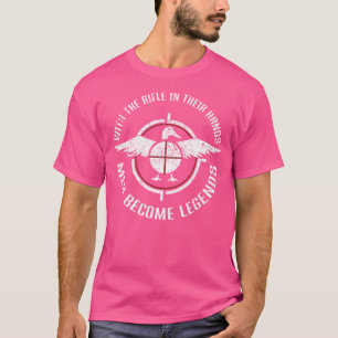 T-shirt Les hommes de fusils deviennent des légendes de la