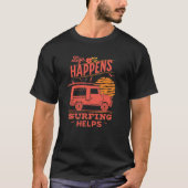 T-shirt Les hommes de surf (Devant)
