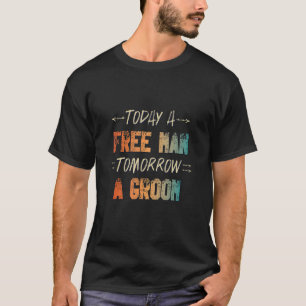 T-shirt Les Hommes Demain Marié Vintage Enterrement de V