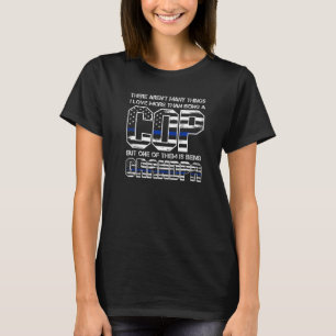 T-shirt Les Hommes Étant Un Cop Et Un Grand-Père Cop