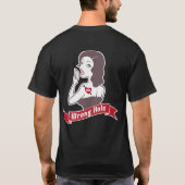 T-shirt Les hommes font du tort le trou/la pièce en t (Dos)