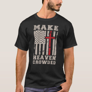 T-shirt Les hommes font le Ciel Fouillé Dieu chrétien sur