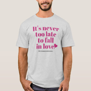 T-shirt Les hommes gris adaptés lui n'est jamais trop en