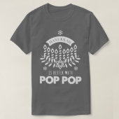 T-shirt Les hommes Hanoukka est mieux avec Pop Pop Matchin (Design devant)