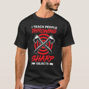 T-shirt Les Hommes J'Enseigne Aux Gens Jetant Des Objets F