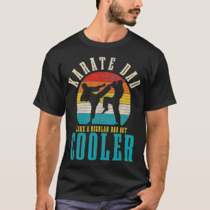 T-shirt Les Hommes Karate Papa Comme Un Père Régulier Mais