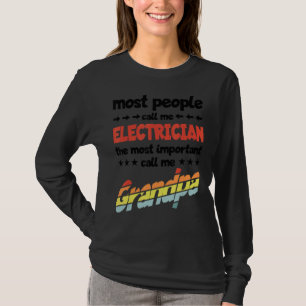 T-shirt Les Hommes La Plupart Des Gens M'Appelent Électric