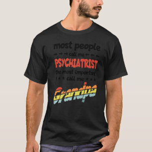 T-shirt Les Hommes La Plupart Des Gens M'Appelent Psychiat