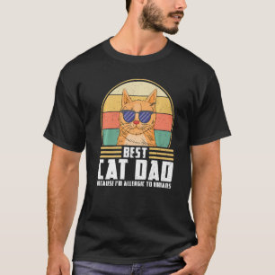 T-shirt Les Hommes Meilleur Chat Papa Parce Que Je Suis Al