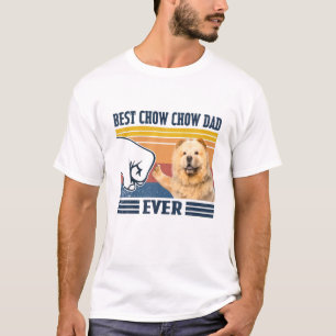 T-shirt Les Hommes Meilleur Chow Chow Papa Jamais Drôle Am