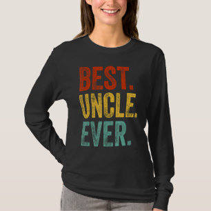 T-shirt Les Hommes Meilleur Oncle Jamais Support Oncle Rel