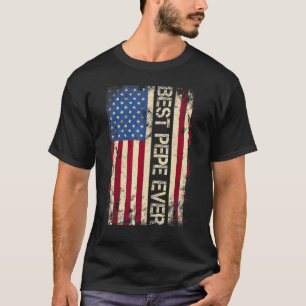 T-shirt Les Hommes Meilleur Pepe jamais nous drapeau améri