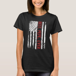 T-shirt Les Hommes Meilleur Pepe jamais nous drapeau améri
