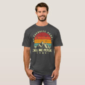T-shirt Les Hommes Mes Gens Favoris M'Appelent Cool Pepere (Devant entier)
