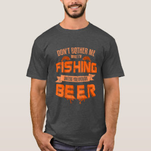 T-shirt Les Hommes Ne M'Ennuient Pas Pendant Que Je Pêche
