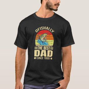 T-shirt Les Hommes Ofish Le Meilleur Père Depuis 1999 Fish