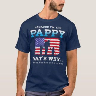 T-shirt Les Hommes Parce Que Je Suis La Fête des pères Pap