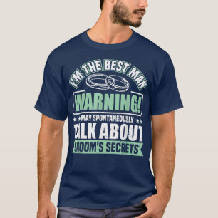 T-shirt Les hommes parlent des secrets du marié à la soiré